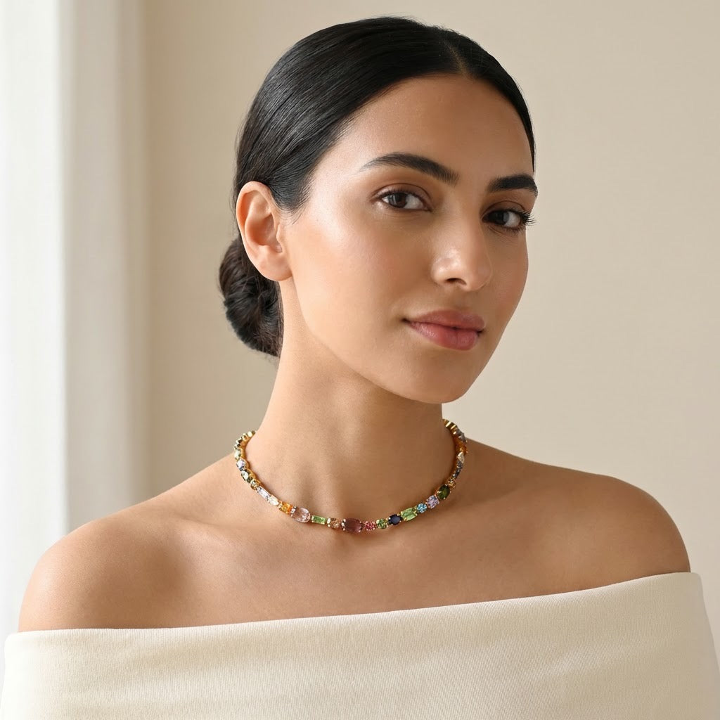 Vibrant Statement Choker